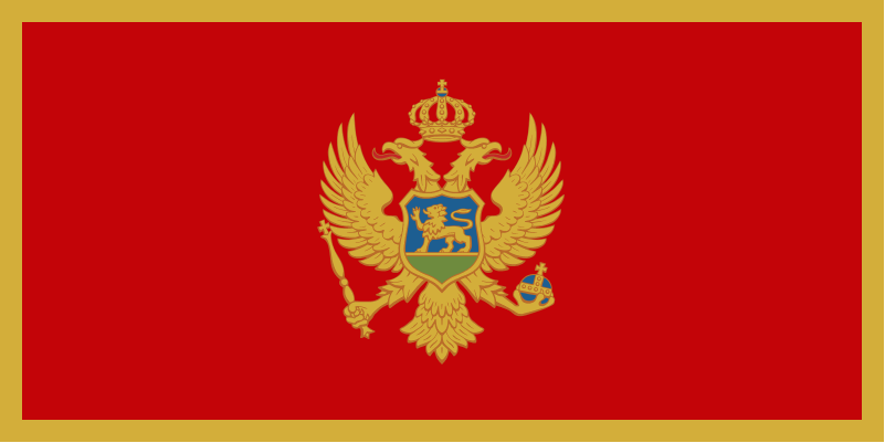 flagge von Montenegro