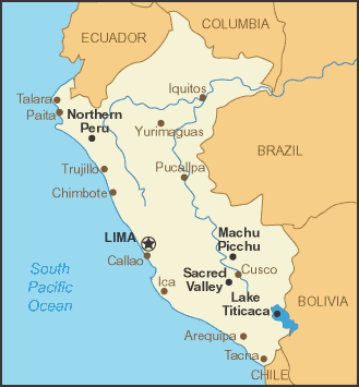 Peru karte Lima