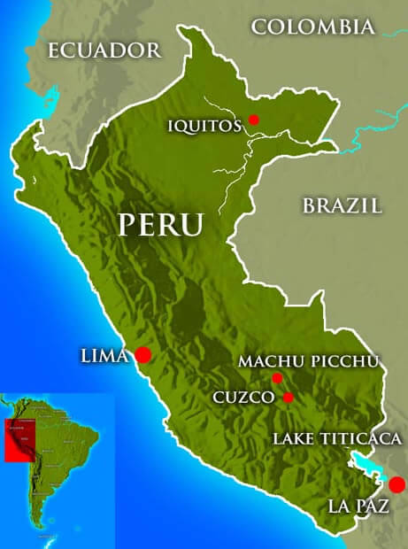 Peru linderung Map