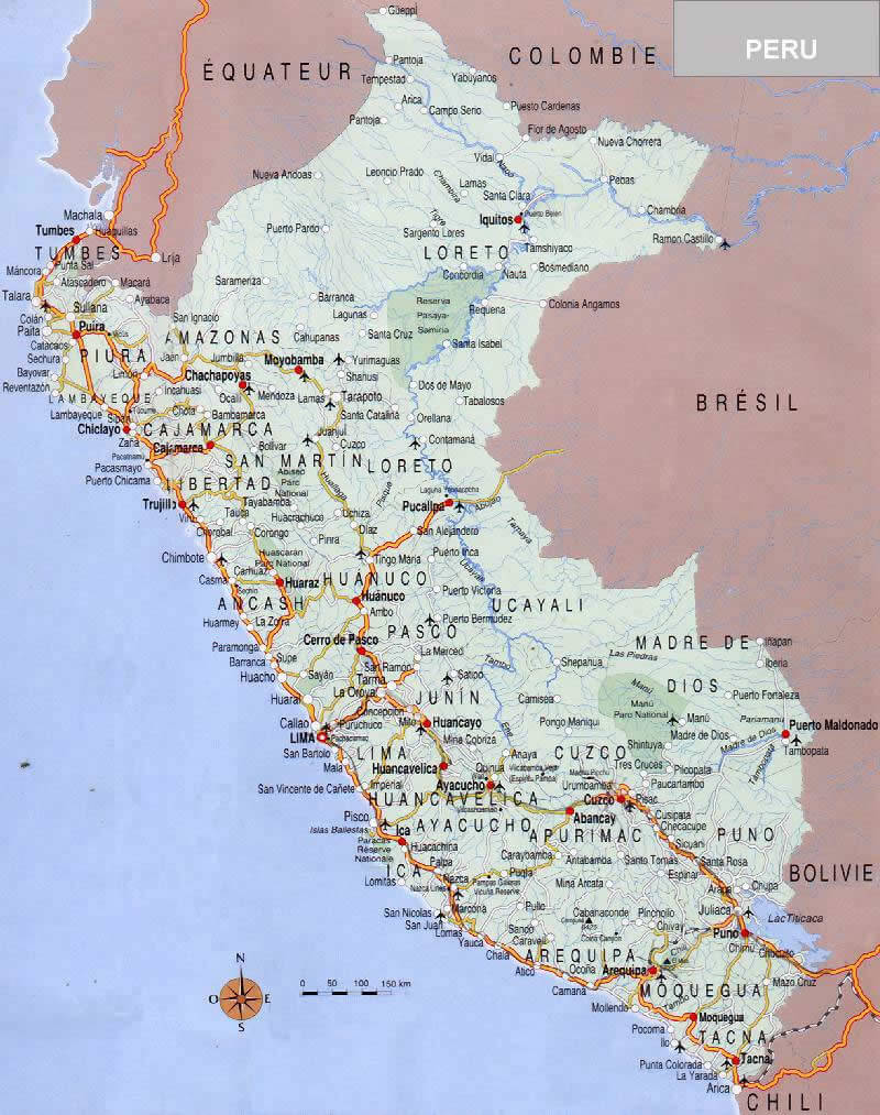 strase karte von Peru