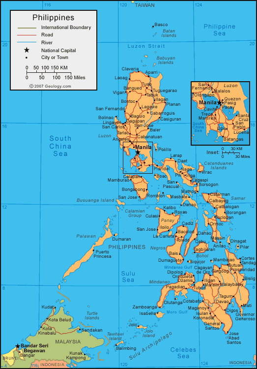 karte von philippinen
