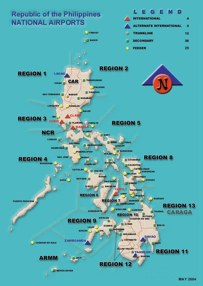 philippinen flughafen karte