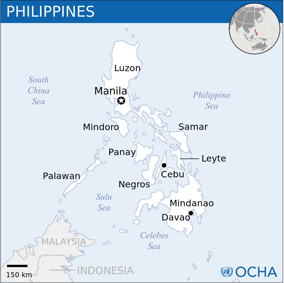 philippinen lage karte