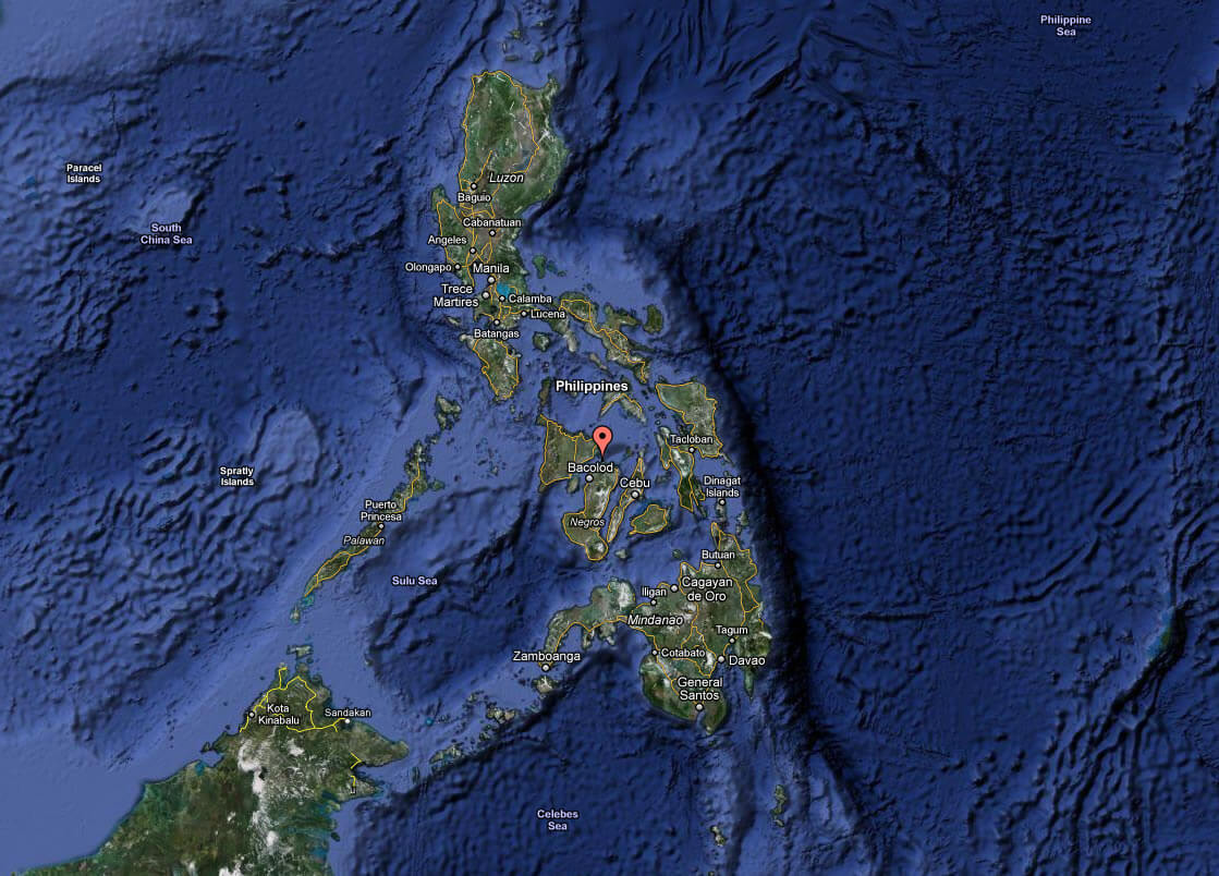 satellit bild von philippinen