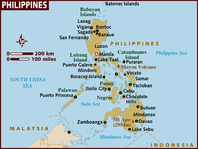 stadte karte von philippinen