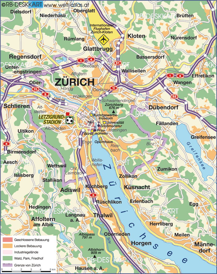 Zurich karte