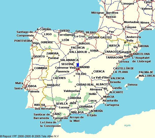 madrid spanien karte