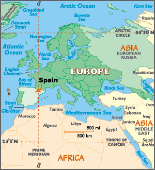spanien karte europa