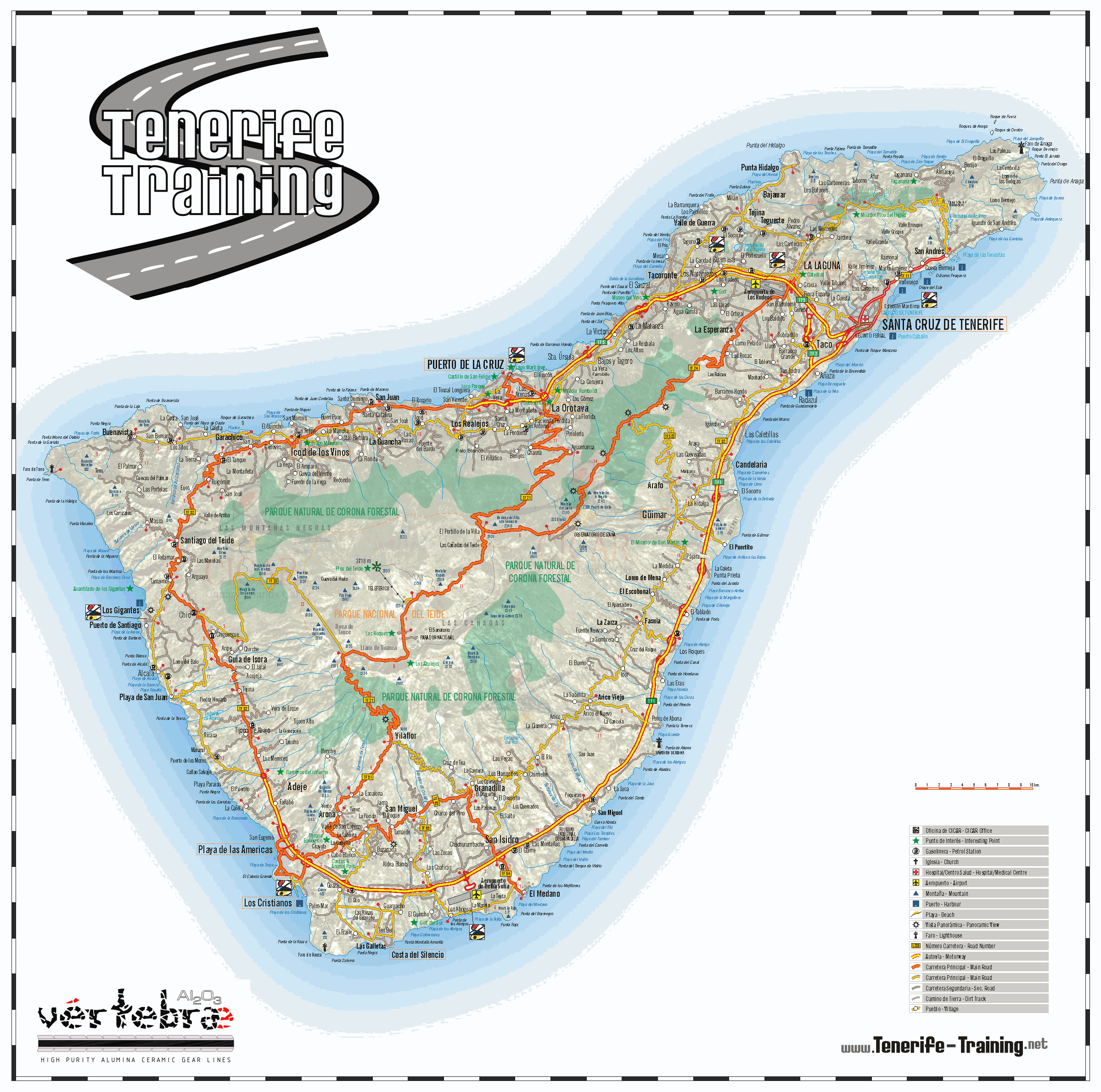 Tenerife strase karte