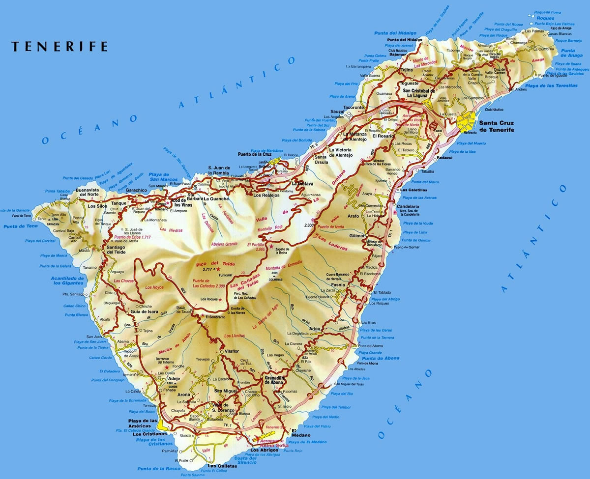 Tenerife karte