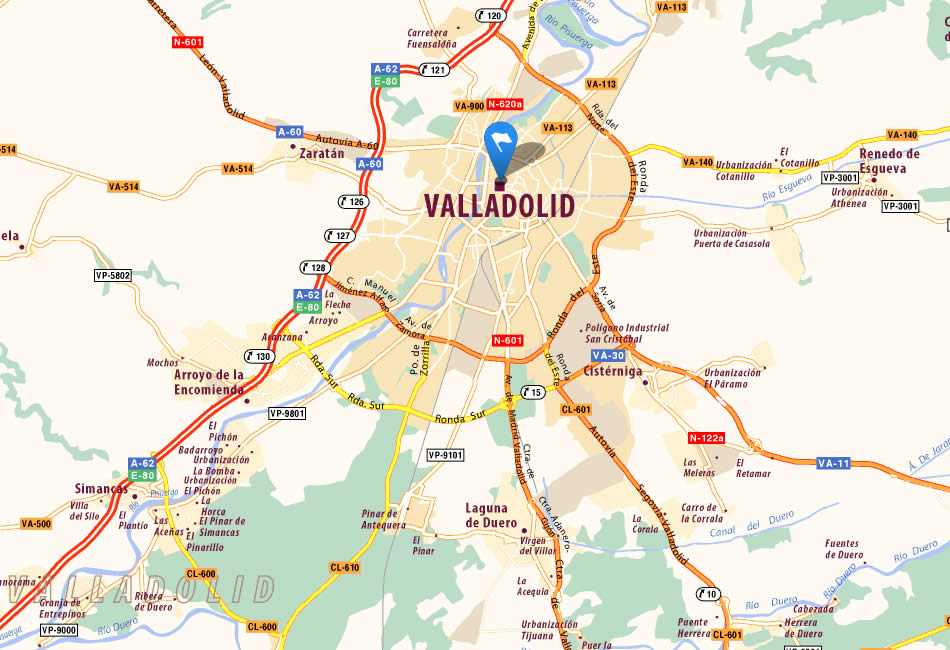 spanien Valladolid karte