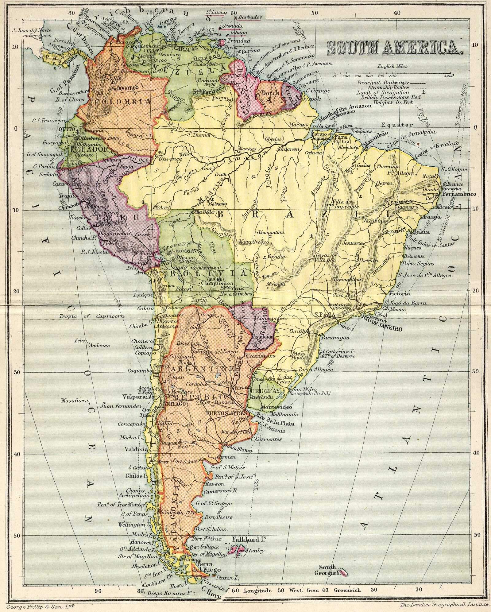 sudamerika karte 1911