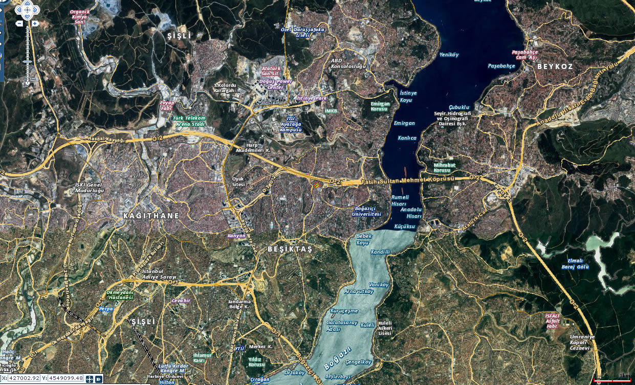istanbul karte 2011 bosphorus