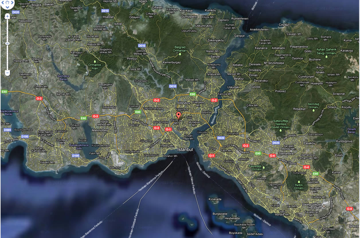 satellit bild von istanbul