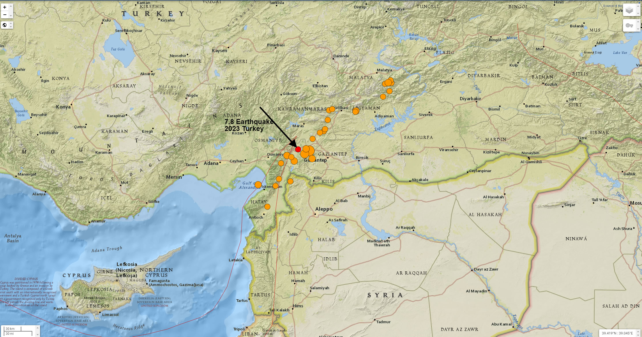 Erdbeben 2023 in Kahramanmaras, Türkei