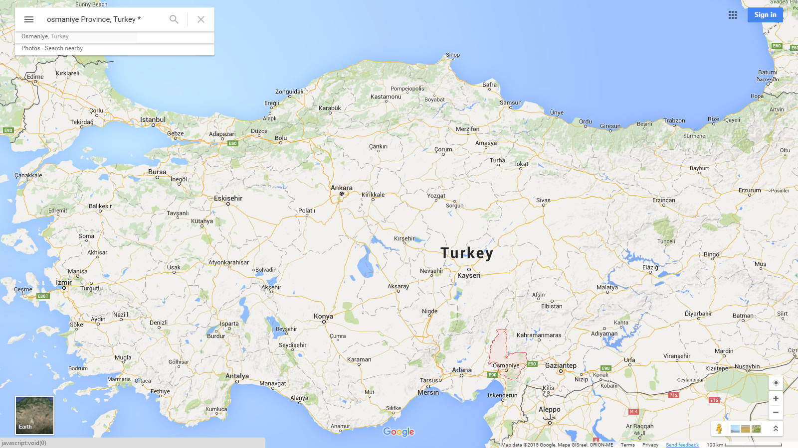 osmaniye karte turkei