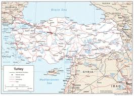 politisch karte von turkei