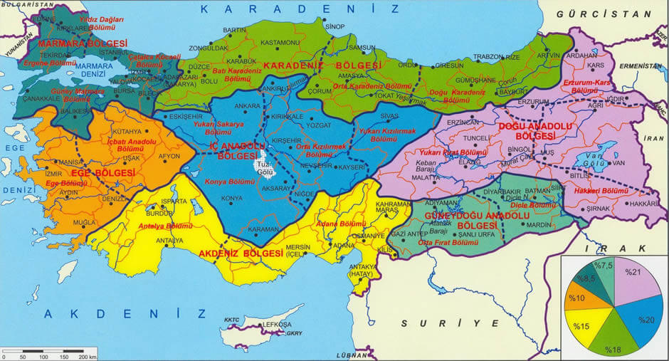 turkei karte provinzen