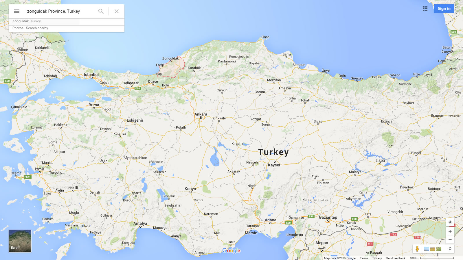 zonguldak karte turkei