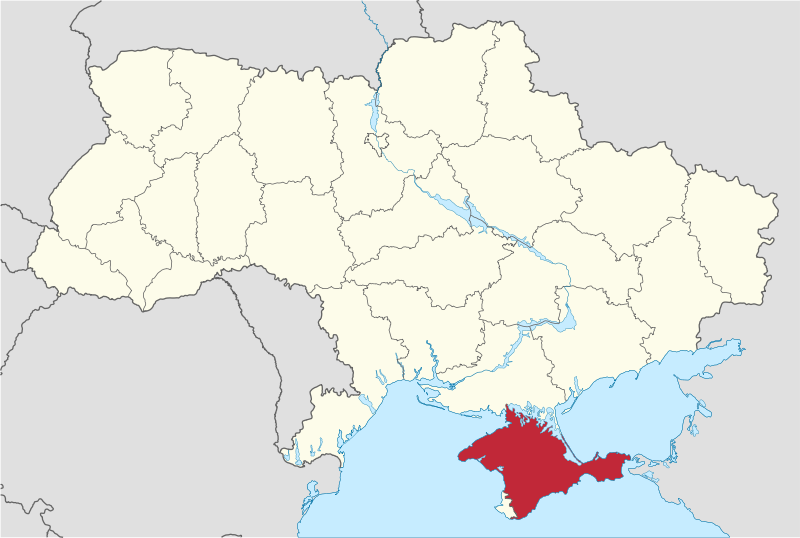 Crimea karte Ukraine