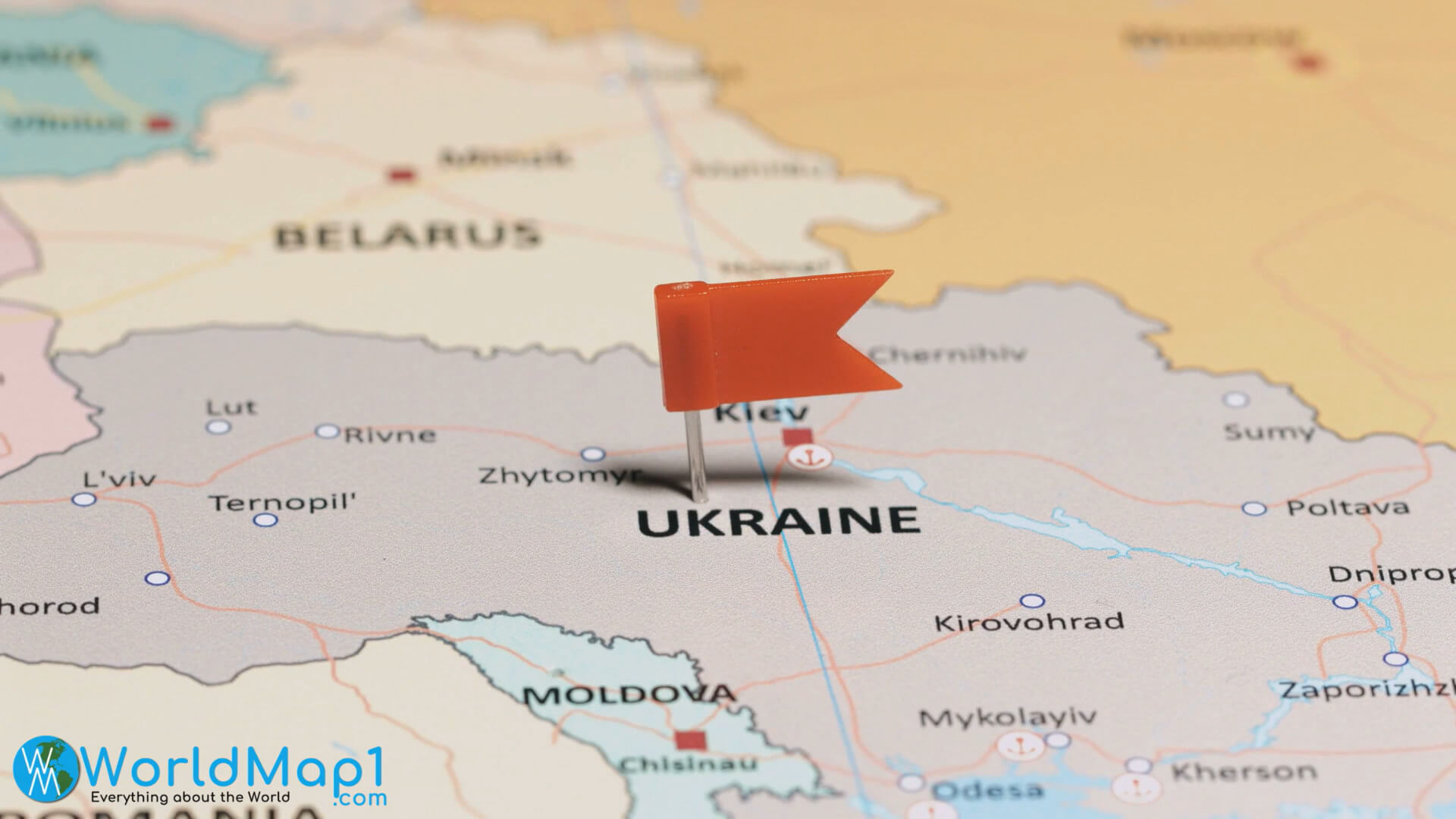 Ukraine-Karte