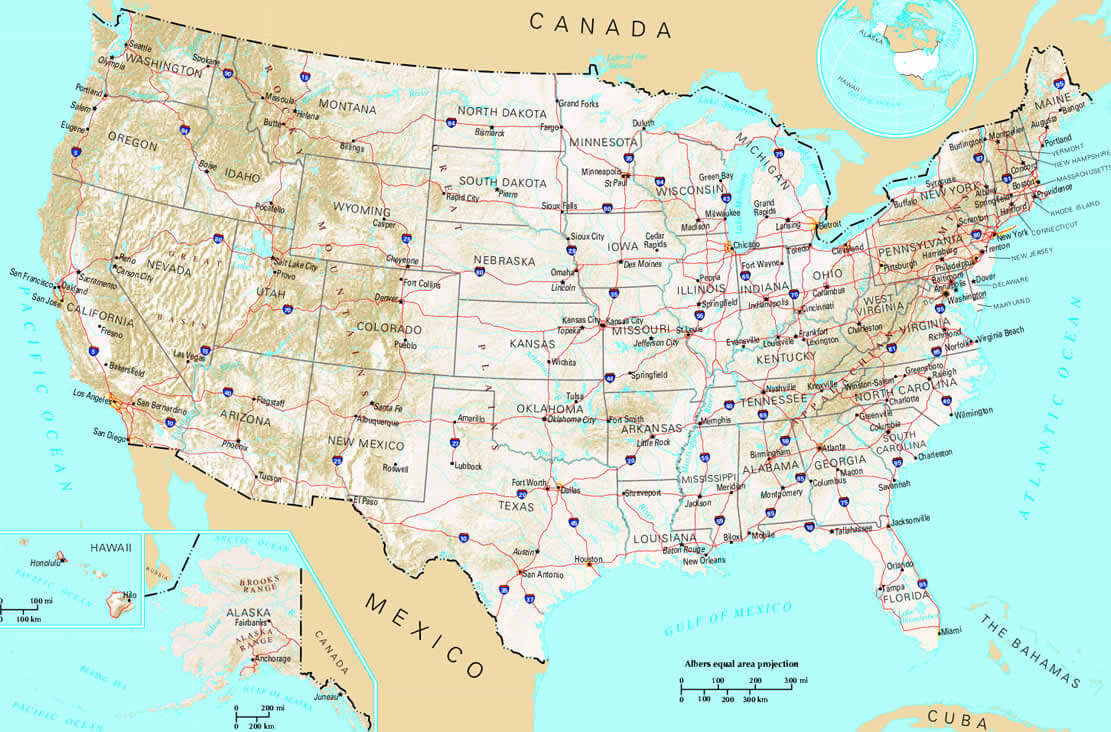 Maps von USA