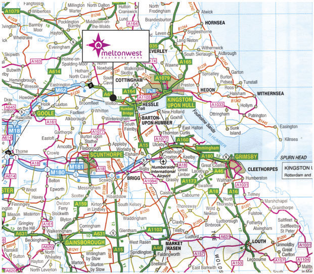 provinzen karte von Kingston Upon Hull