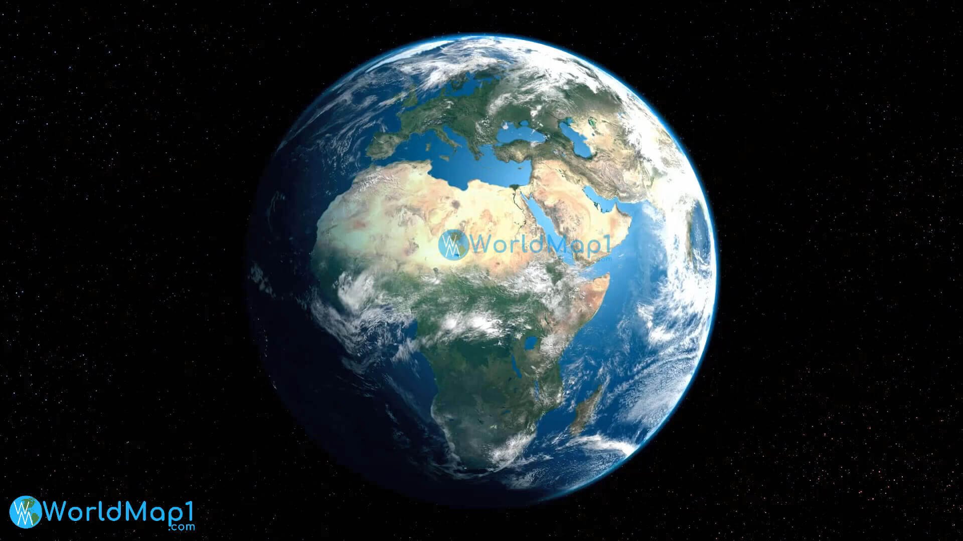 Erde und Afrika Europa aus dem weltraum