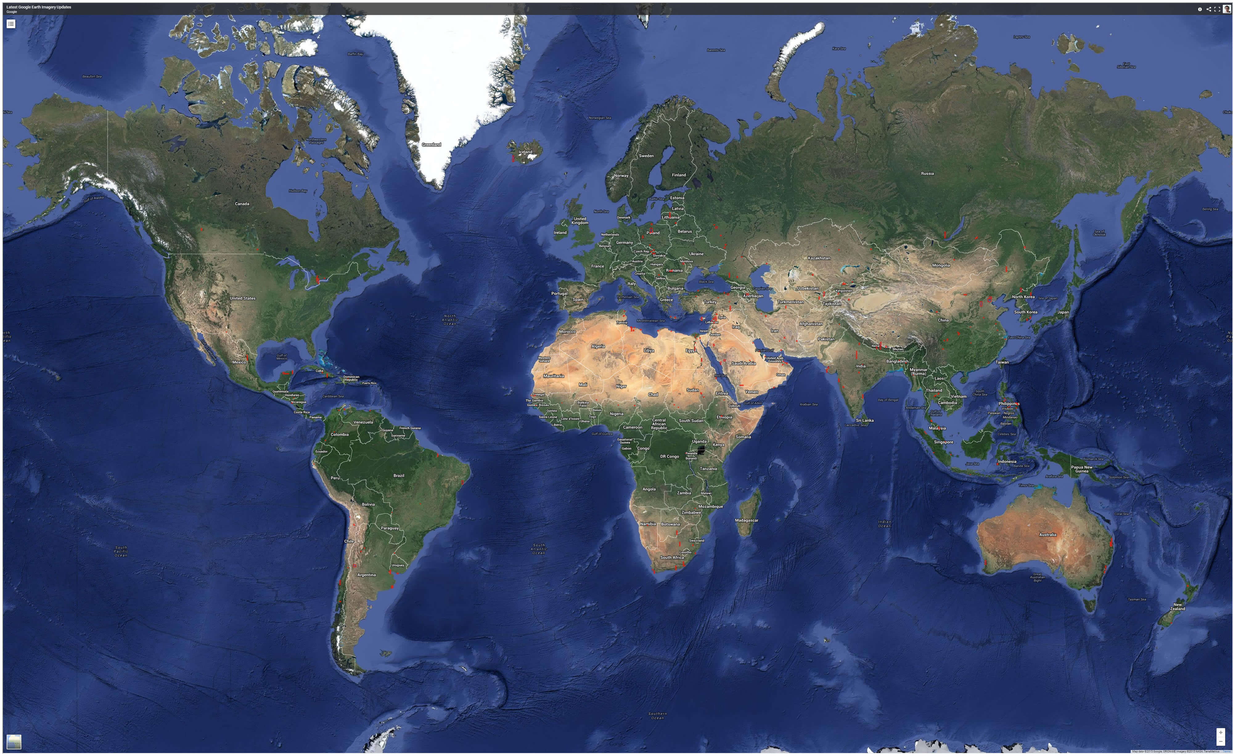 Google satellit world map