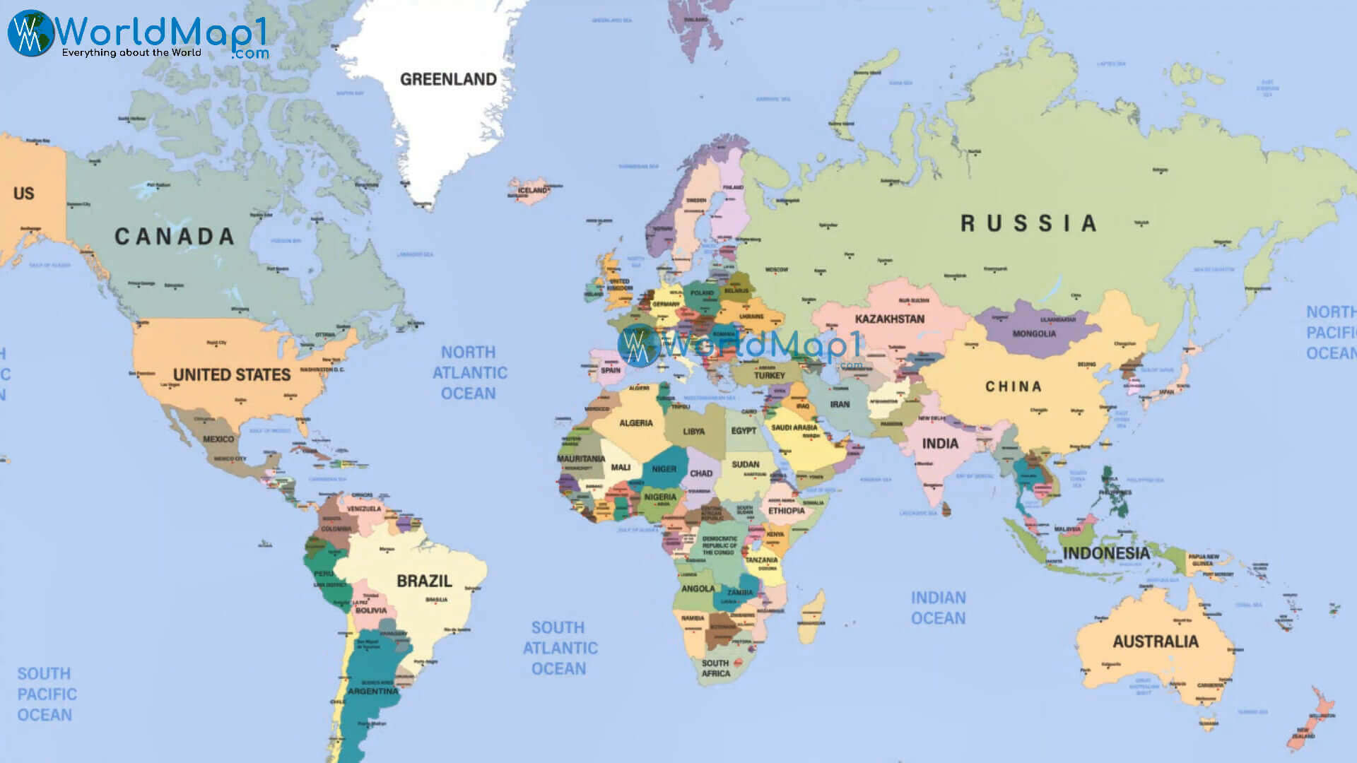 Karte der internationalen grenzen der weltlaender