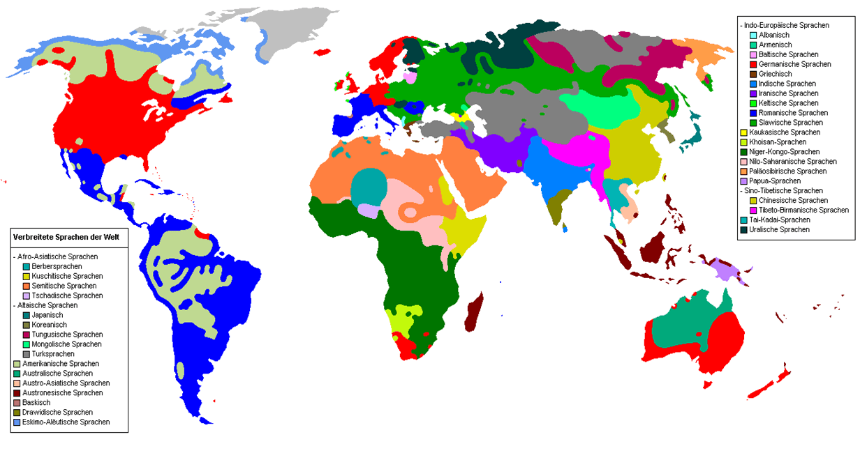 Leere dialektkarte der Welt