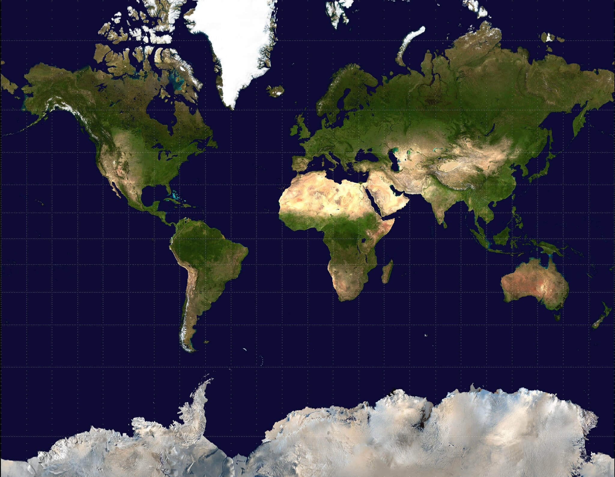 Leere Physische und satelliten weltkarte