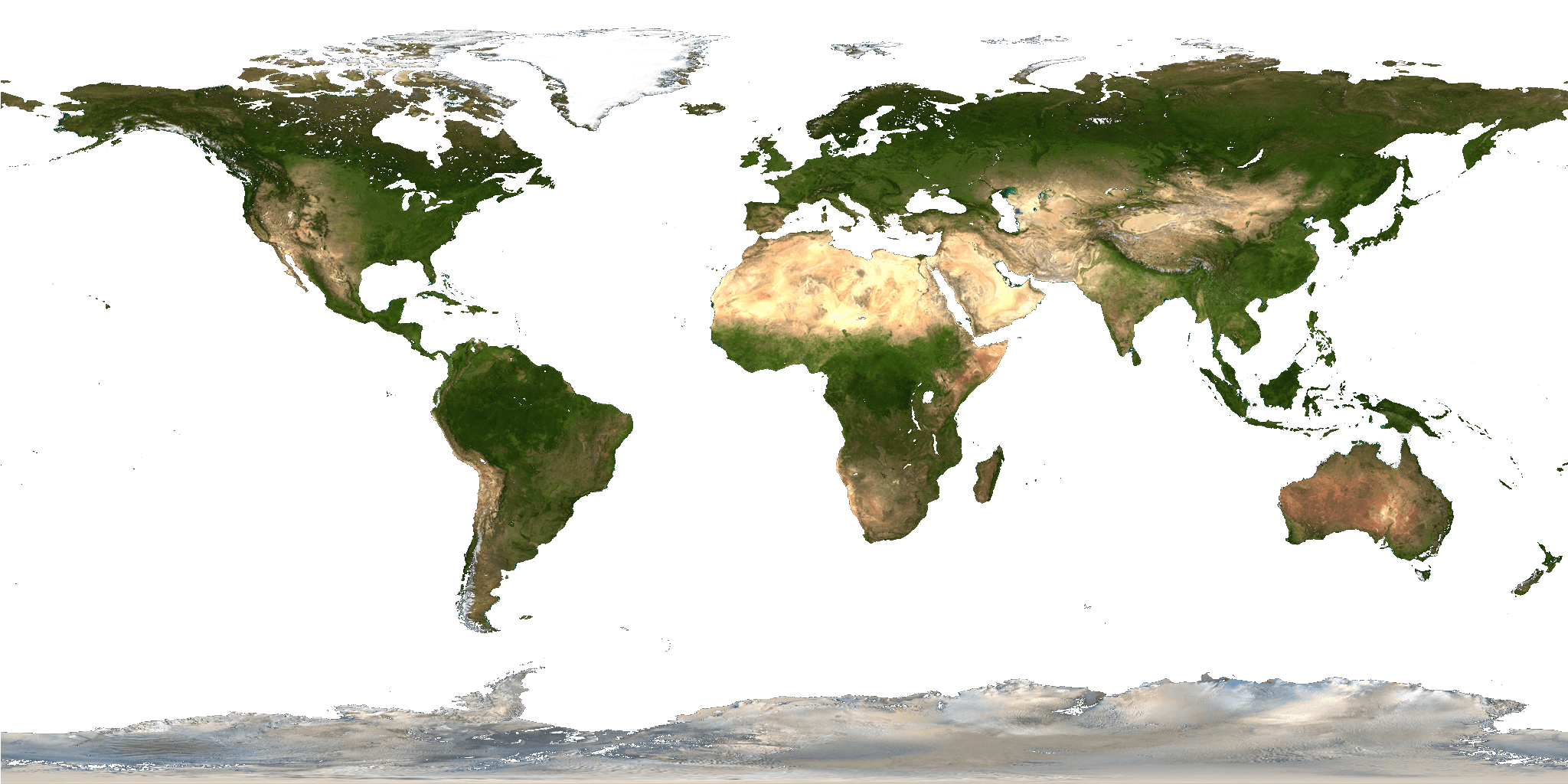 flache topo landkarte der Welt