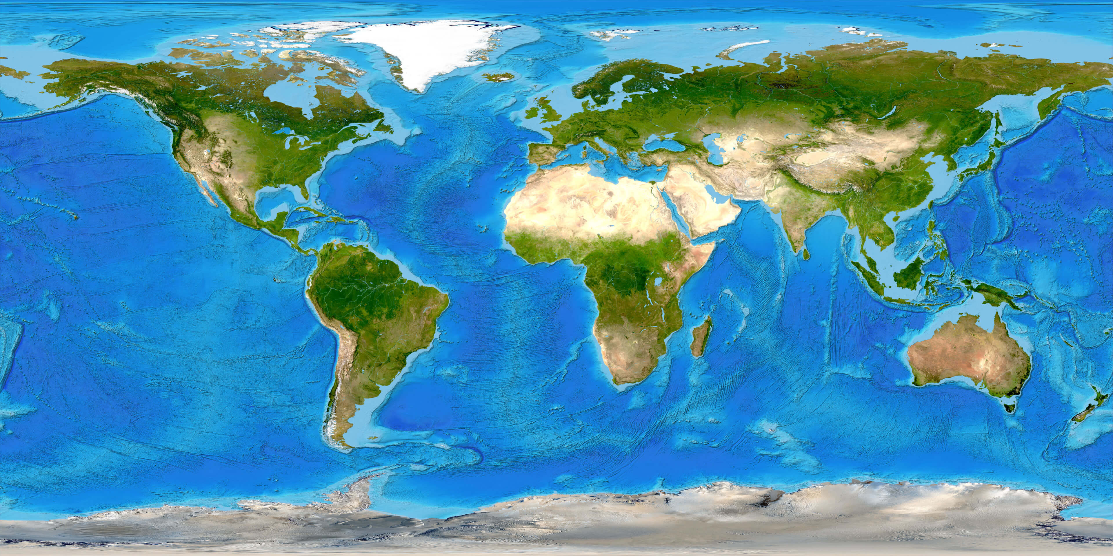 Grosse helle satelliten weltkarte