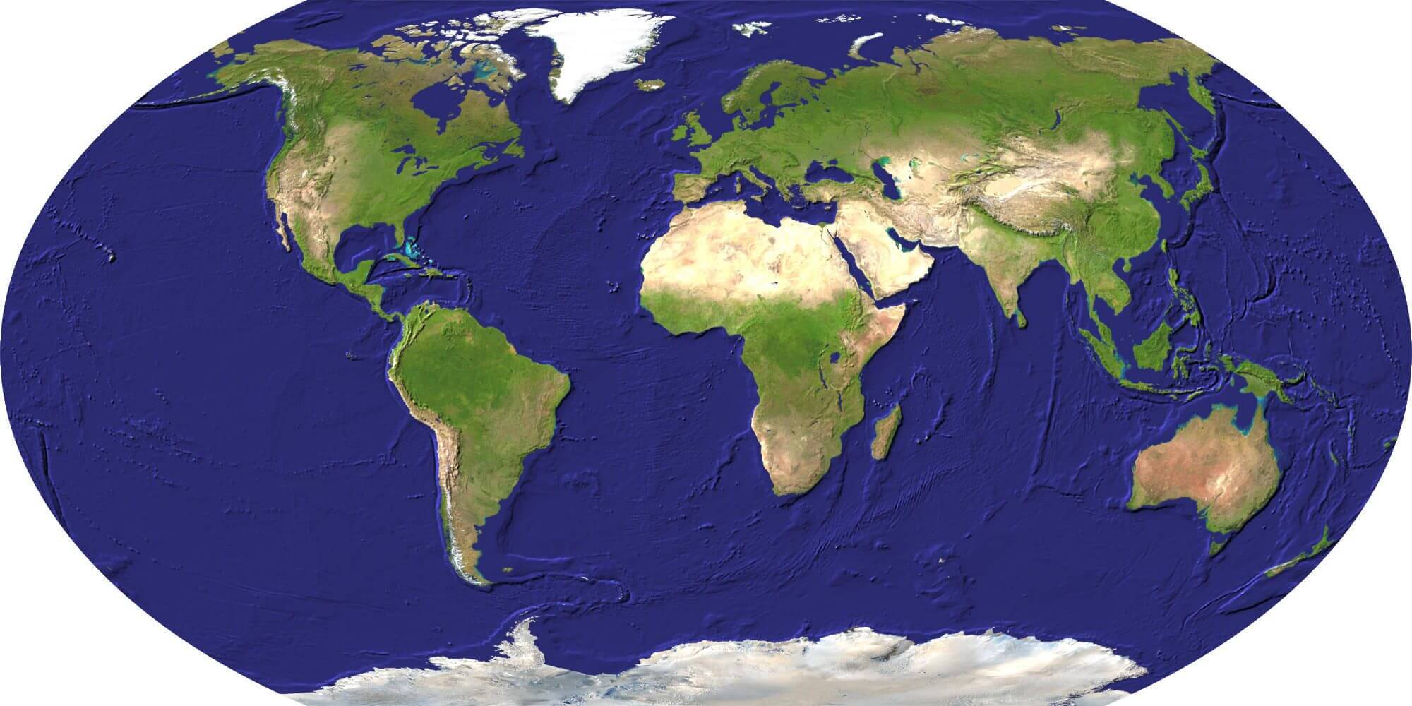 Satelliten Weltkarte mit globus