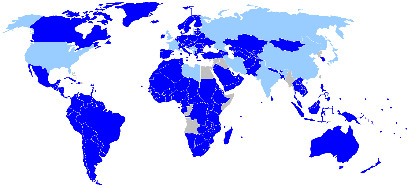 Weltkarte der Chemiewaffen